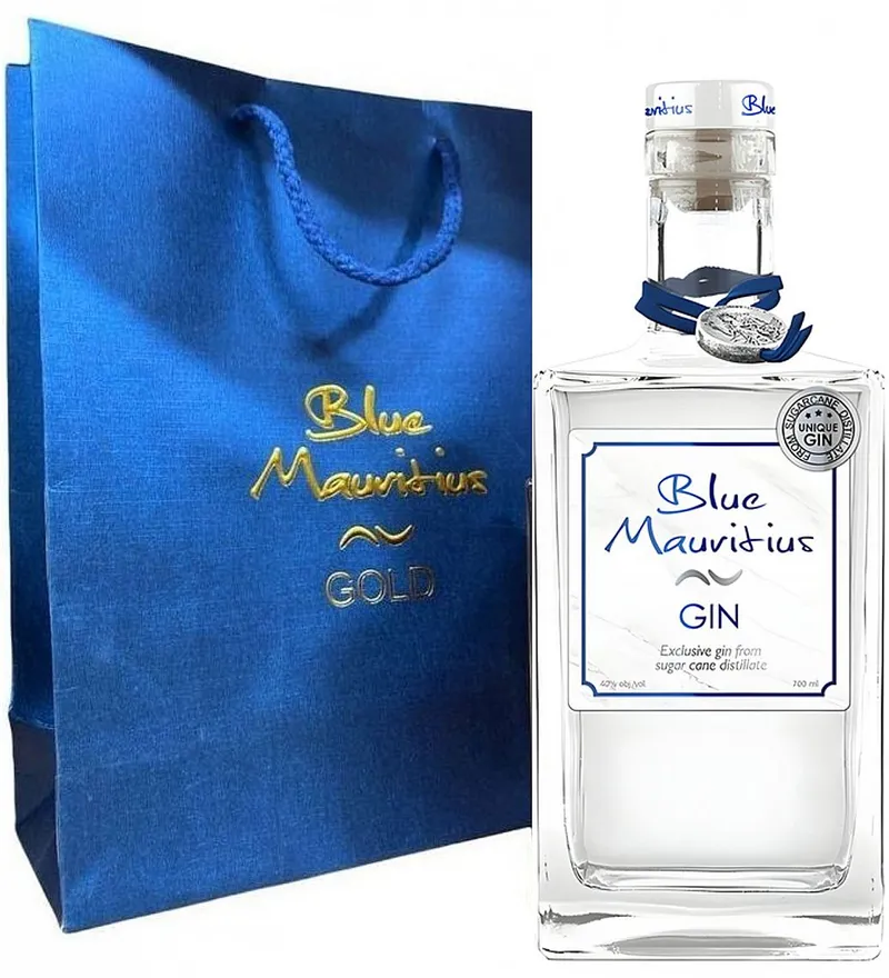 GIN Blue Mauritius v dárkové tašce  40%0.70l