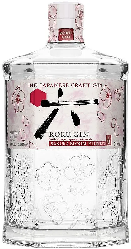 Gin Suntory ROKU Sakura Bloom holá láhev 43%0.70l