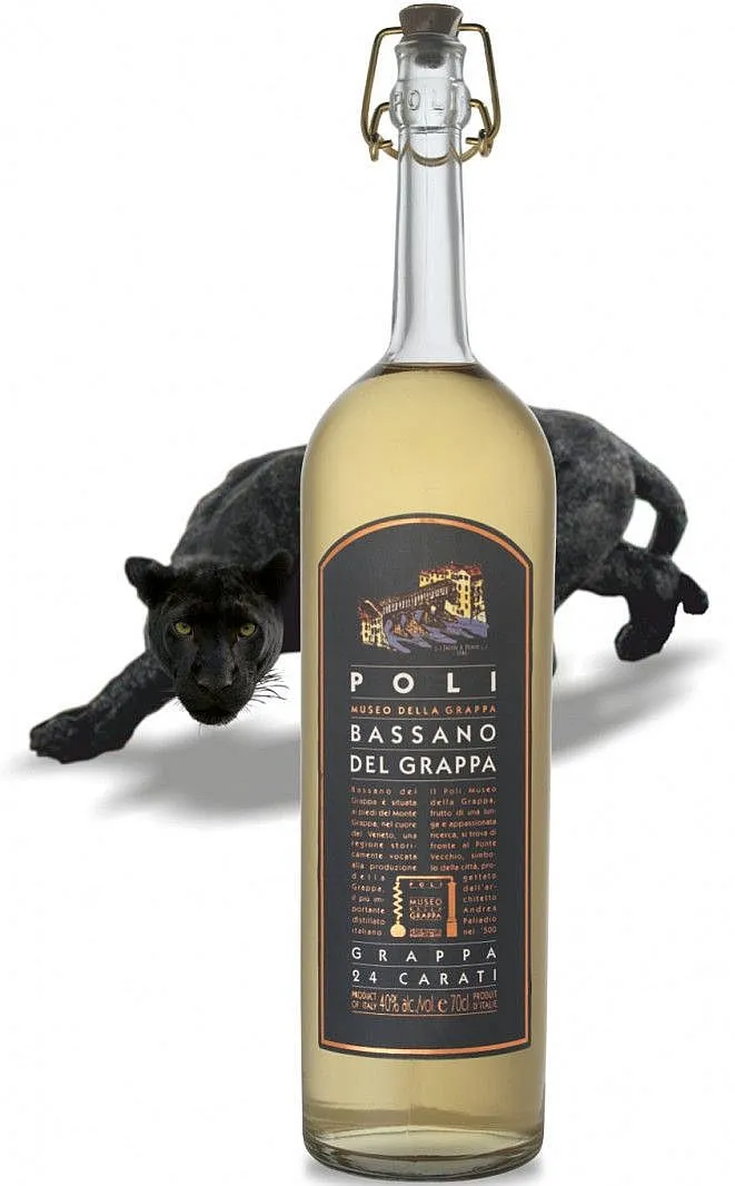 Grappa Jacopo Poli BASSANO Gold 24 carati 40%0.70l