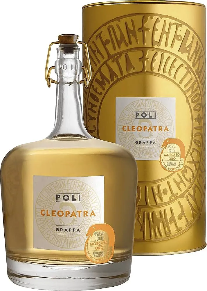 Grappa Jacopo Poli CLEOPATRA Moscato v plechu 40%0.70l