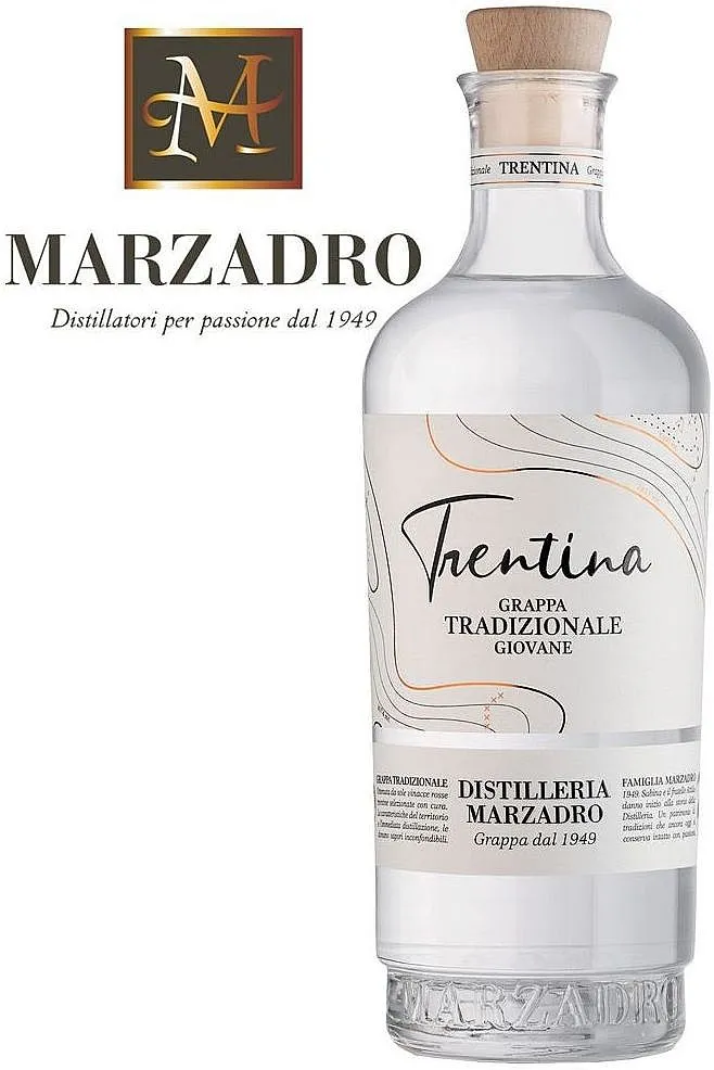 Grappa Marzadro Trentina Tradizionale bianca 41%0.70l