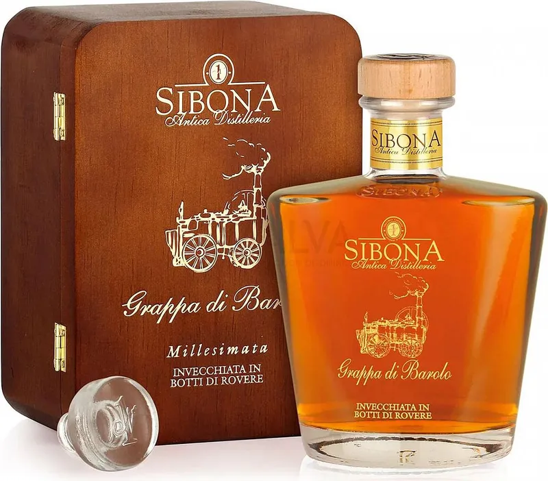 Grappa Sibona Riserva di Barolo 2009 wood box 44%0.70l