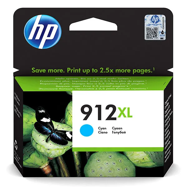 HP 912XL Cyan, originální cartridge