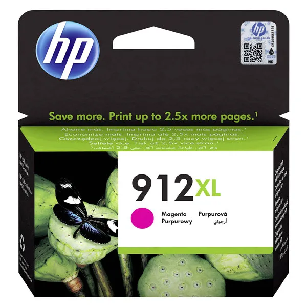 HP 912XL Magenta, originální cartridge