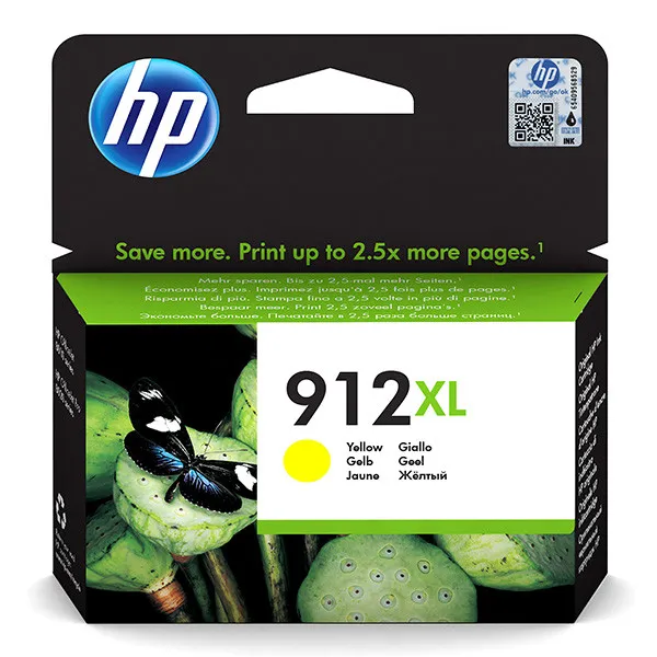 HP 912XL Yellow, originální cartridge