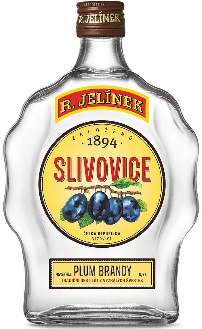 Jelínek Slivovice bílá BUDIK 3y  45%0.70l