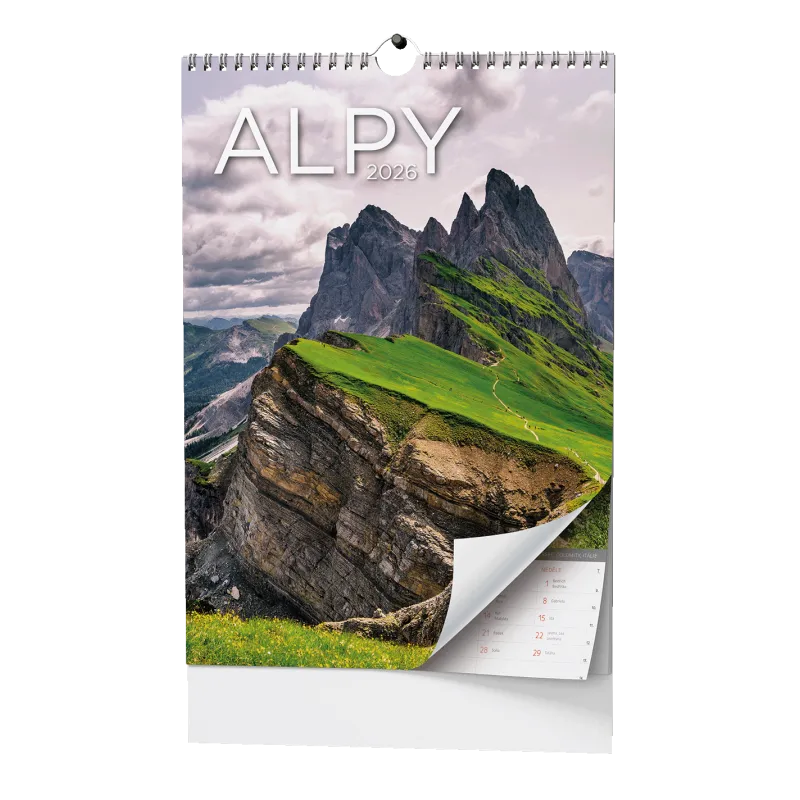 Kalendář nástěnný - Alpy / BNF8