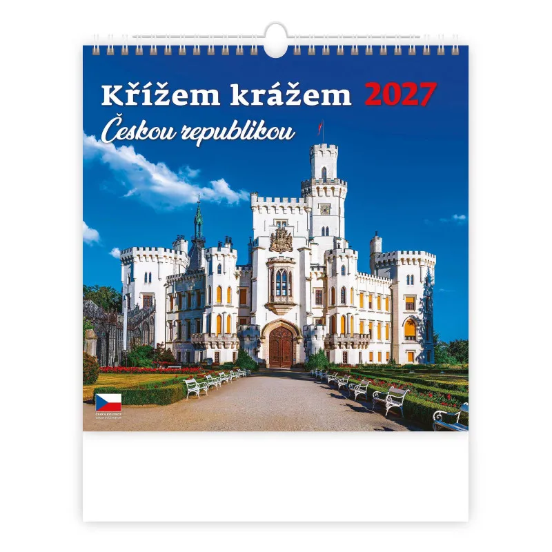 Kalendář nástěnný - Křížem krážem ČR / N173