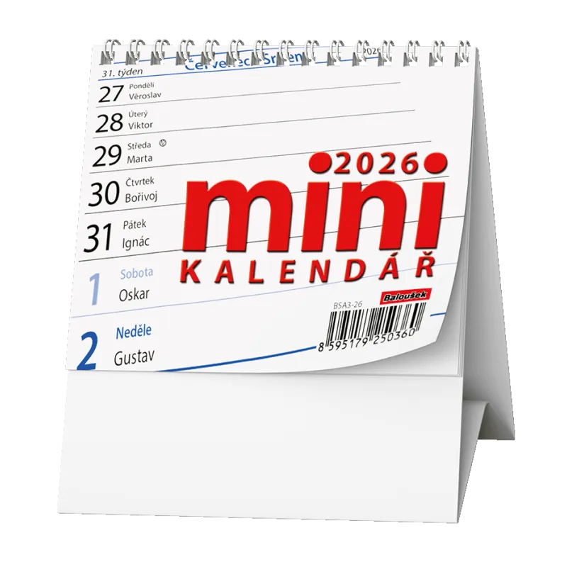 Kalendář stolní pracovní - Mini / BSA3