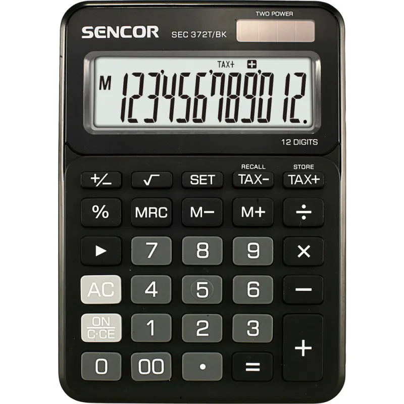 Kalkulačka Sencor SEC 372T displej 12 míst / černá