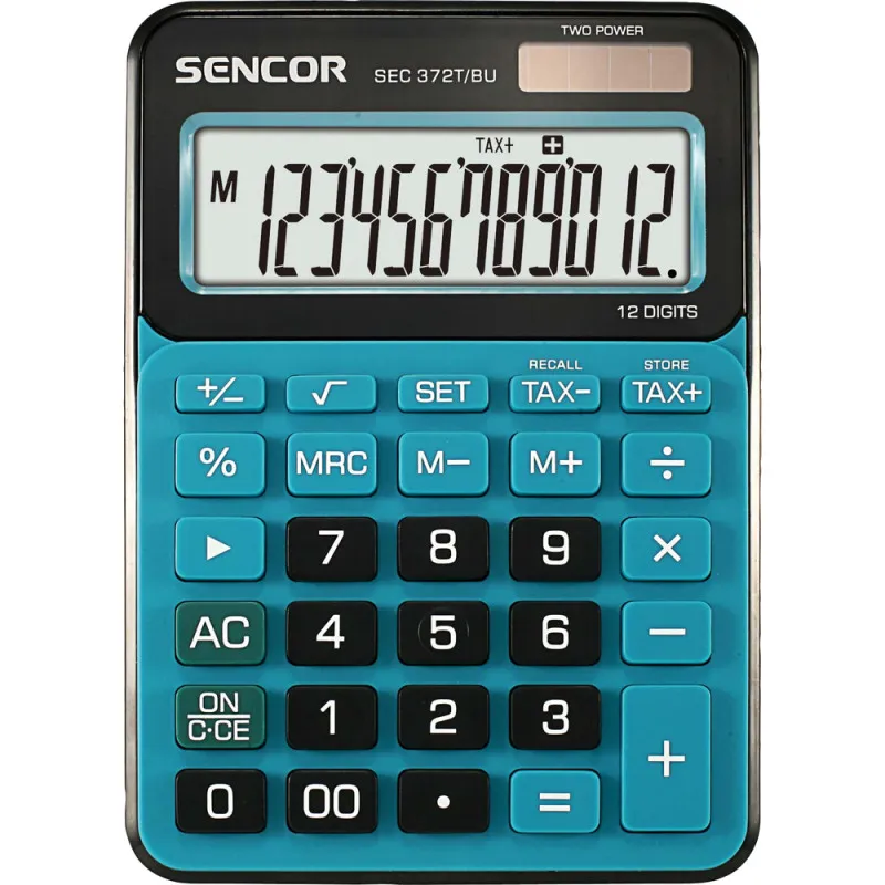 Kalkulačka Sencor SEC 372T displej 12 míst / modrá