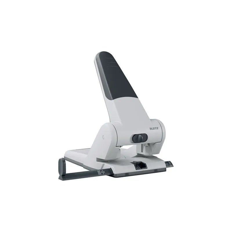 Kancelářský děrovač Leitz NeXXt 5180 / stříbrná - 65 listů