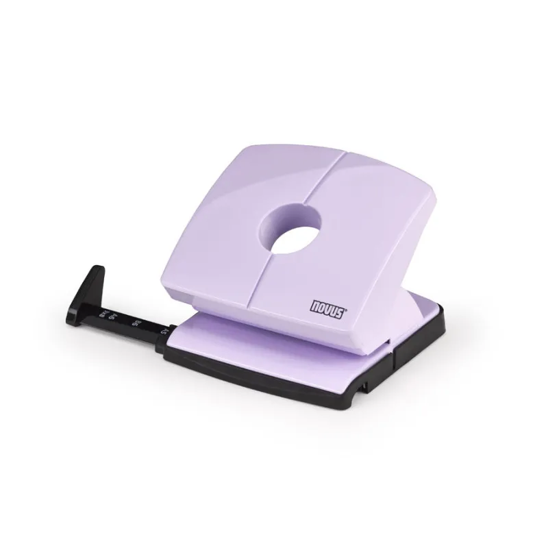 Kancelářský děrovač Novus B 220 Color ID / fialovo-růžová - 20 listů