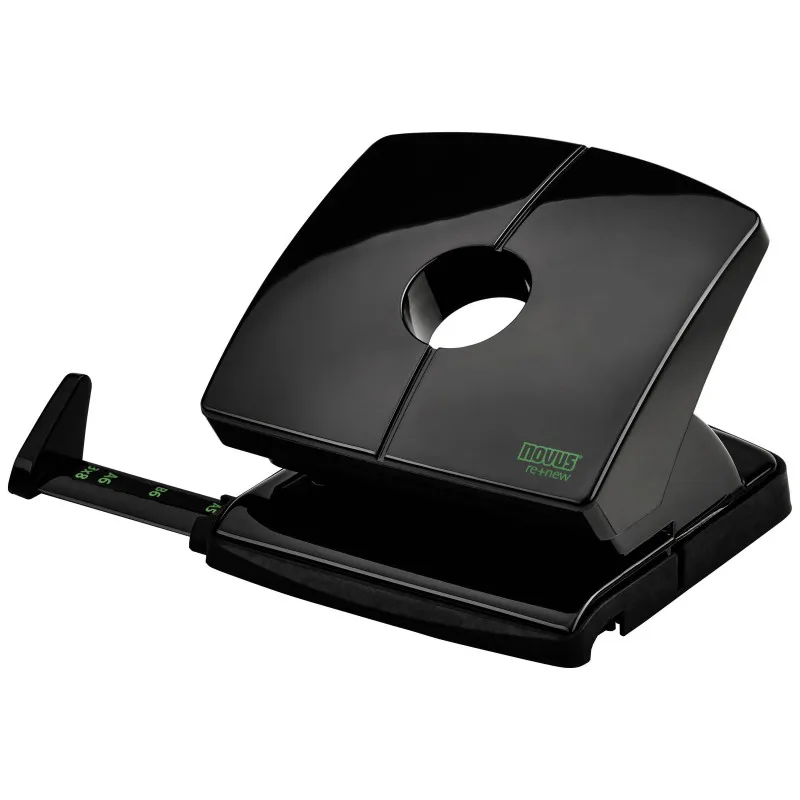 Kancelářský děrovač Novus B 220 Re+new / černá - 20 listů