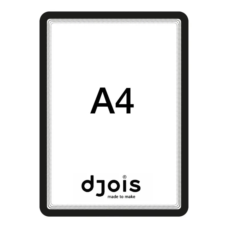 Kapsy samolepicí Magneto - A4 / černá / 2 ks