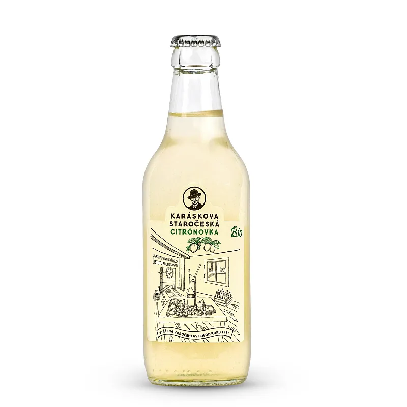 Karáskova limonáda 0,33 sklo Bio citronová