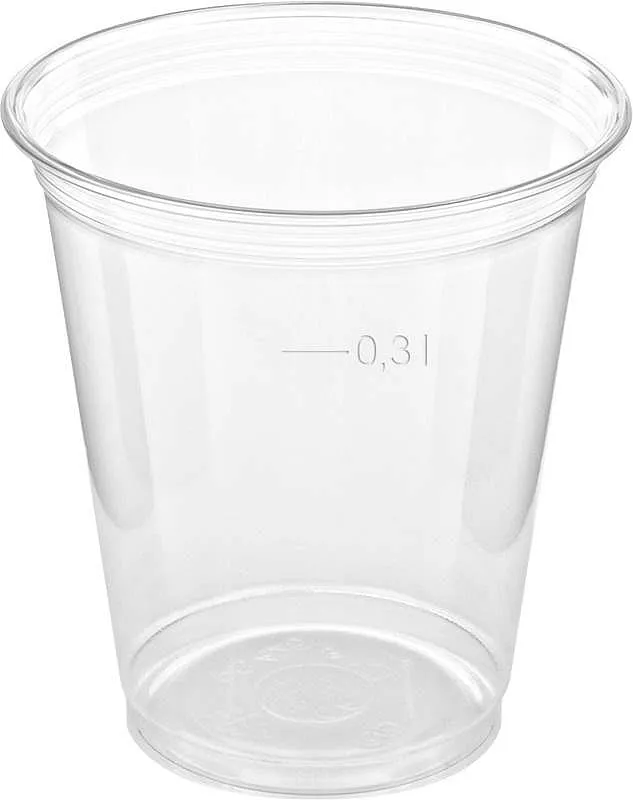 Kelímek z PET pevný čirý 300ml za bal.50ks 16bal v kartonu