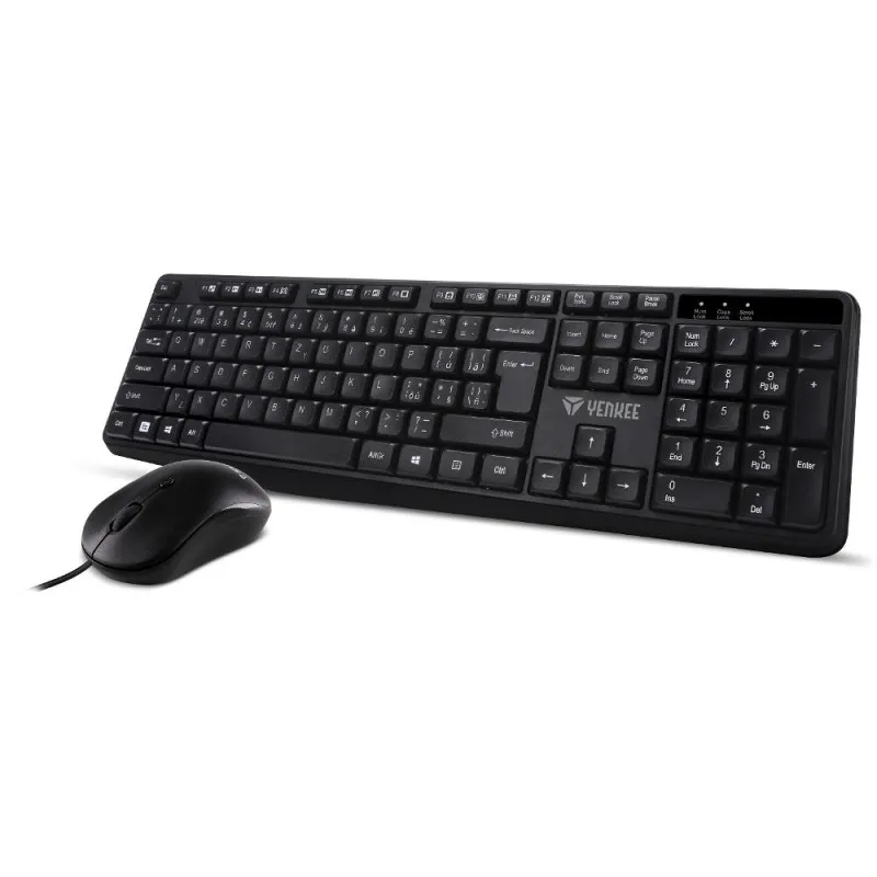 Klávesnice + myš Yenkee YKM 1007 - černá / USB kabel