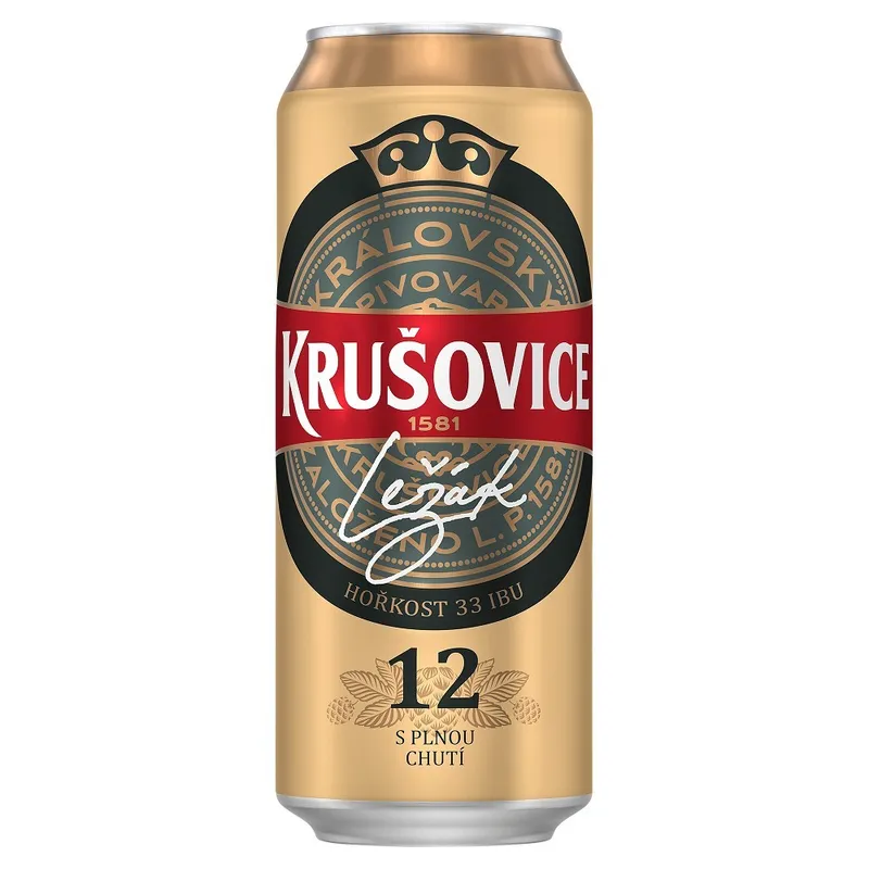 Krušovice "12" ležák 0,5l plech