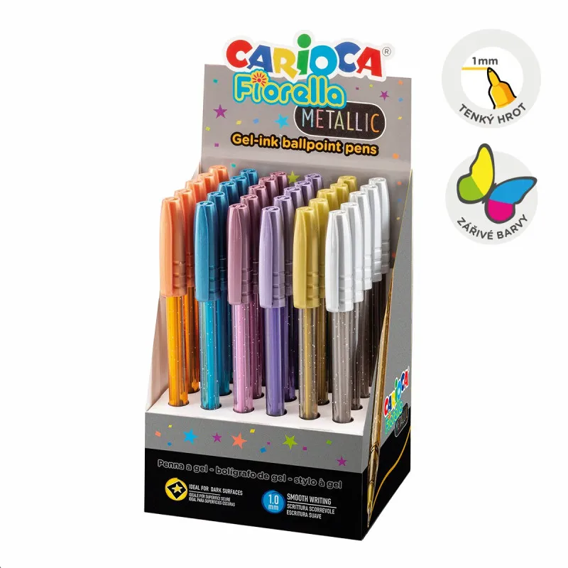 Kuličkové pero Carioca Fiorella - mix metal