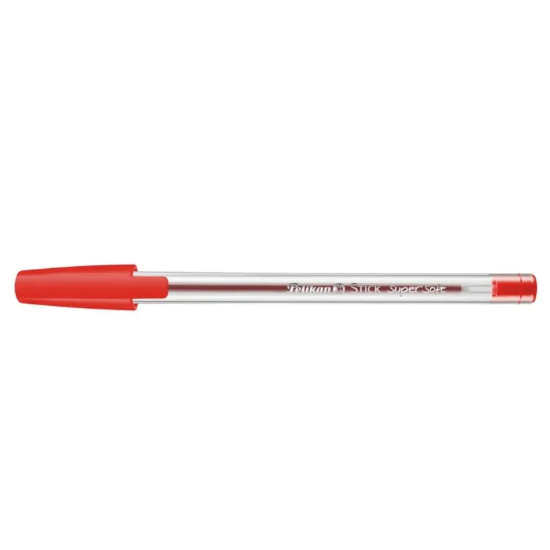 Kuličkové pero jednorázové Pelikan K86 Super Soft - červená
