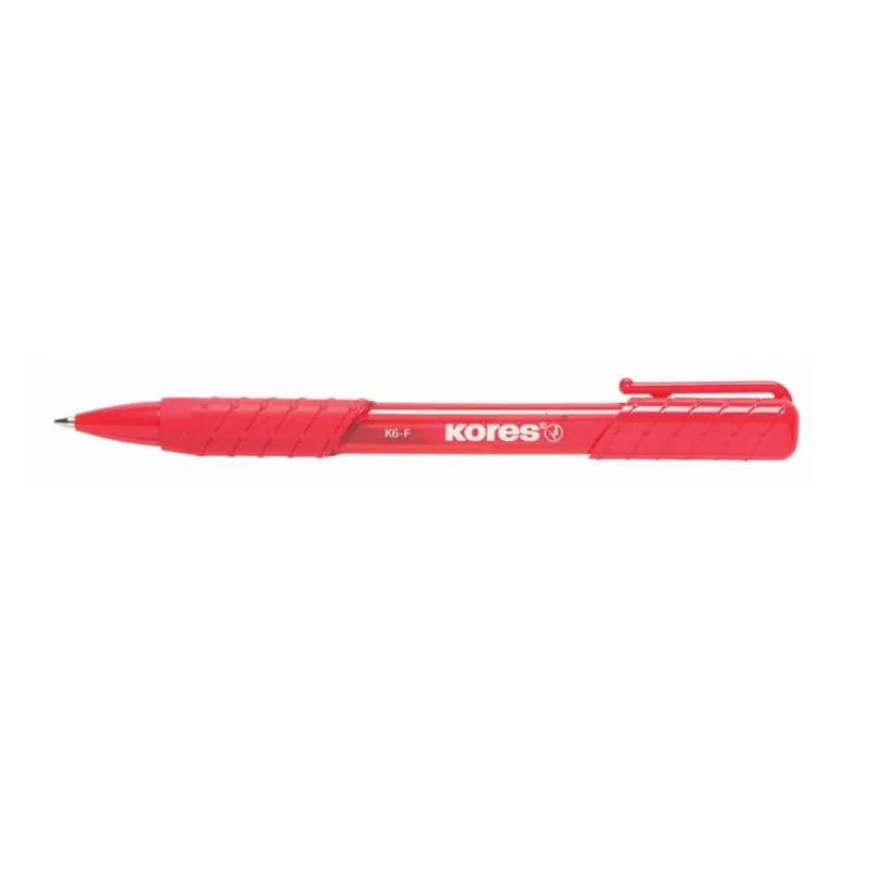 Kuličkové pero Kores K6-Pen - červená