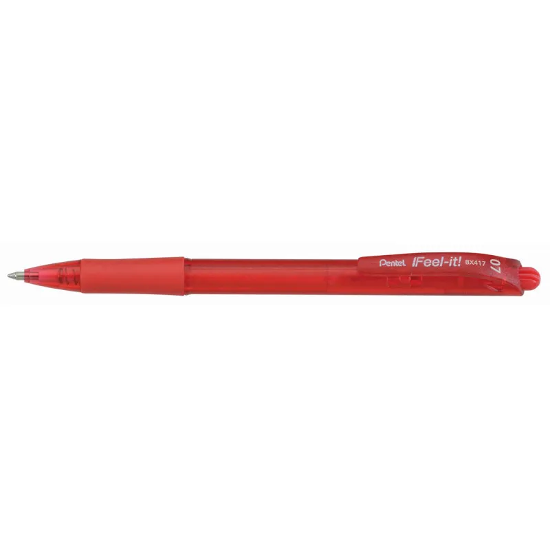 Kuličkové pero Pentel BX417 - červená