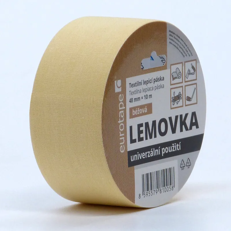 Lepicí pásky kobercové - 48 mm x 10 m / béžová