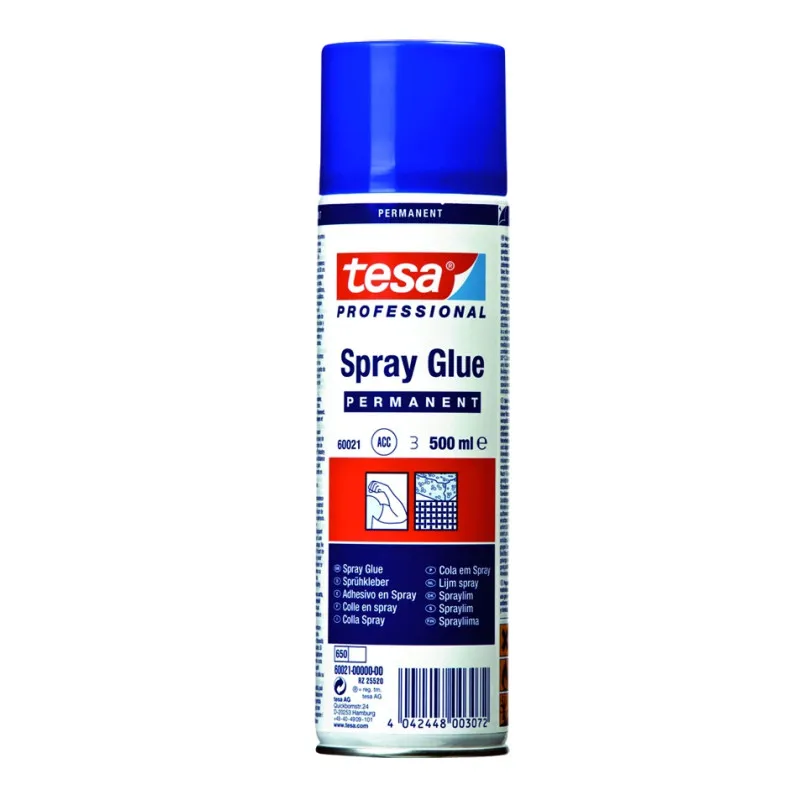 Lepidlo sprejové Tesa univerzální bezbarvé - 500 ml