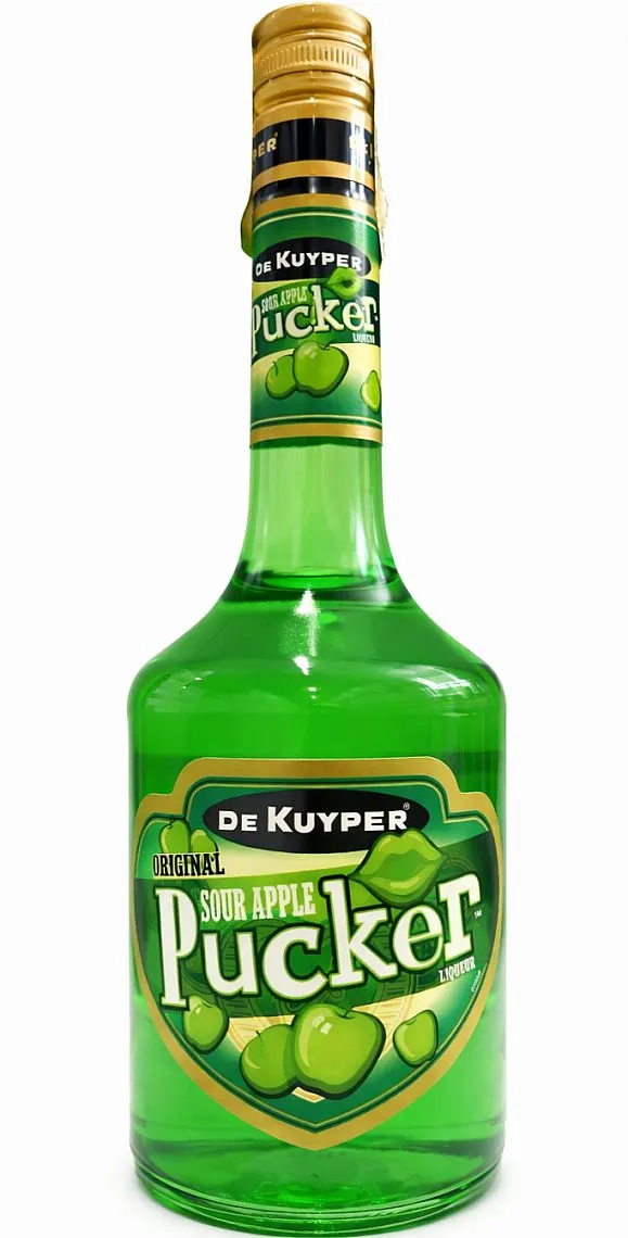Likér de Kuyper Pucker Sour Apple  15%0.70l