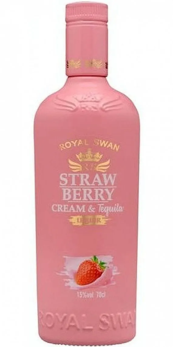 Likér Royal Swan Strawberry CREAM & Tequila  15%0.70l