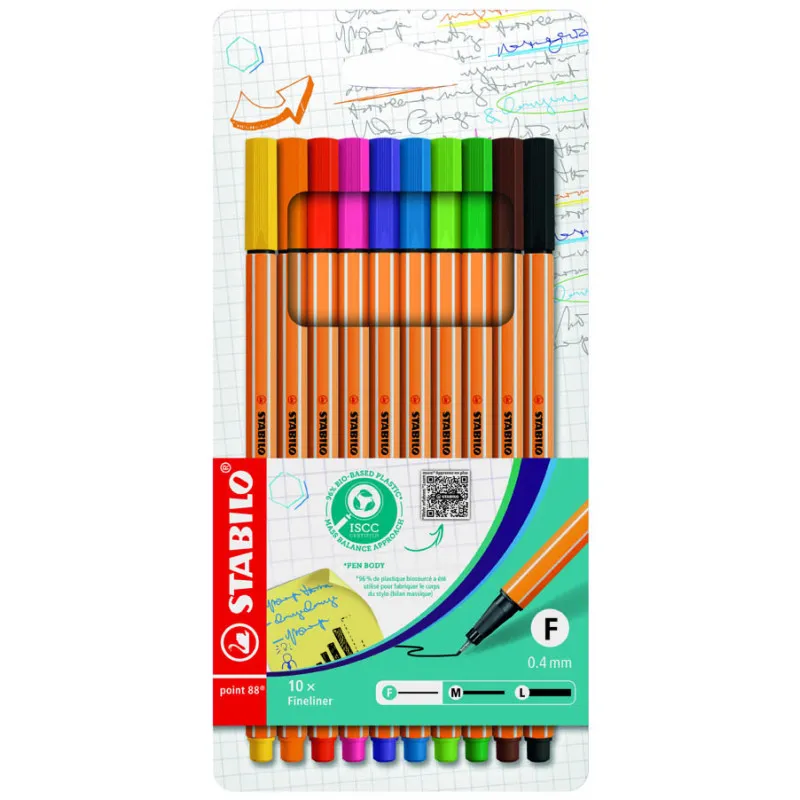 Liner STABILO® point 88 - sada 10 ks