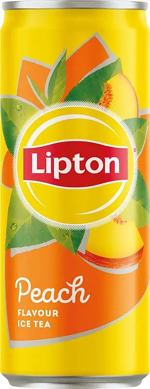 Lipton Ledový čaj černý broskev 330ml plech