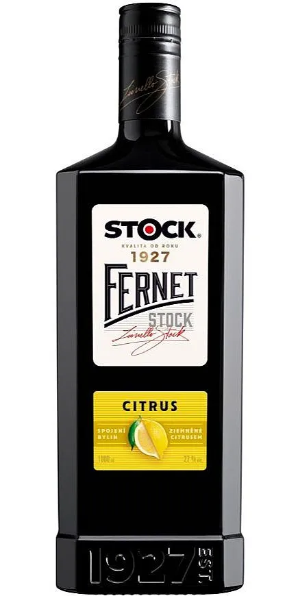 LITR Božkov Fernet Stock Citrus  27%1.00l