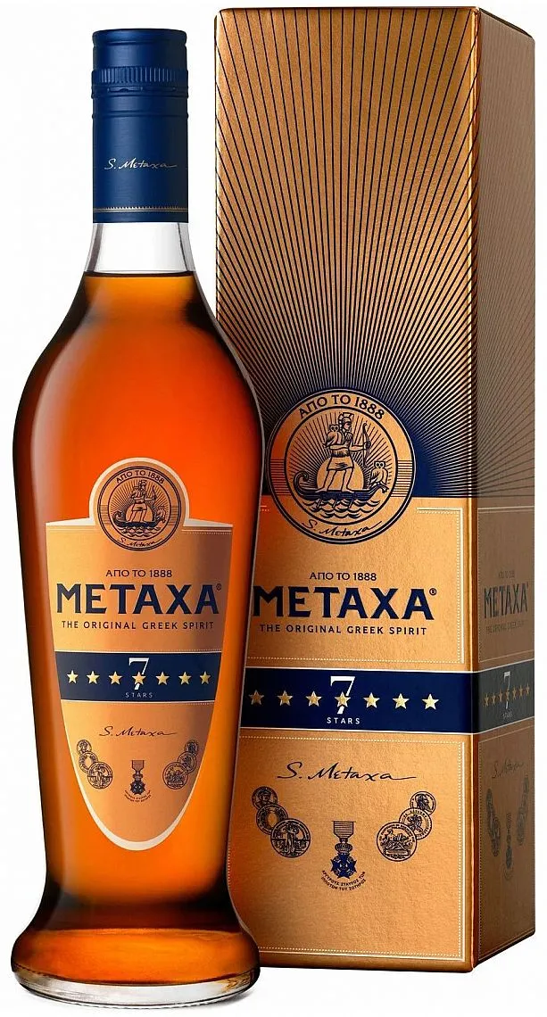 LITR Brandy Metaxa 7* v krabičce 40%1.00l