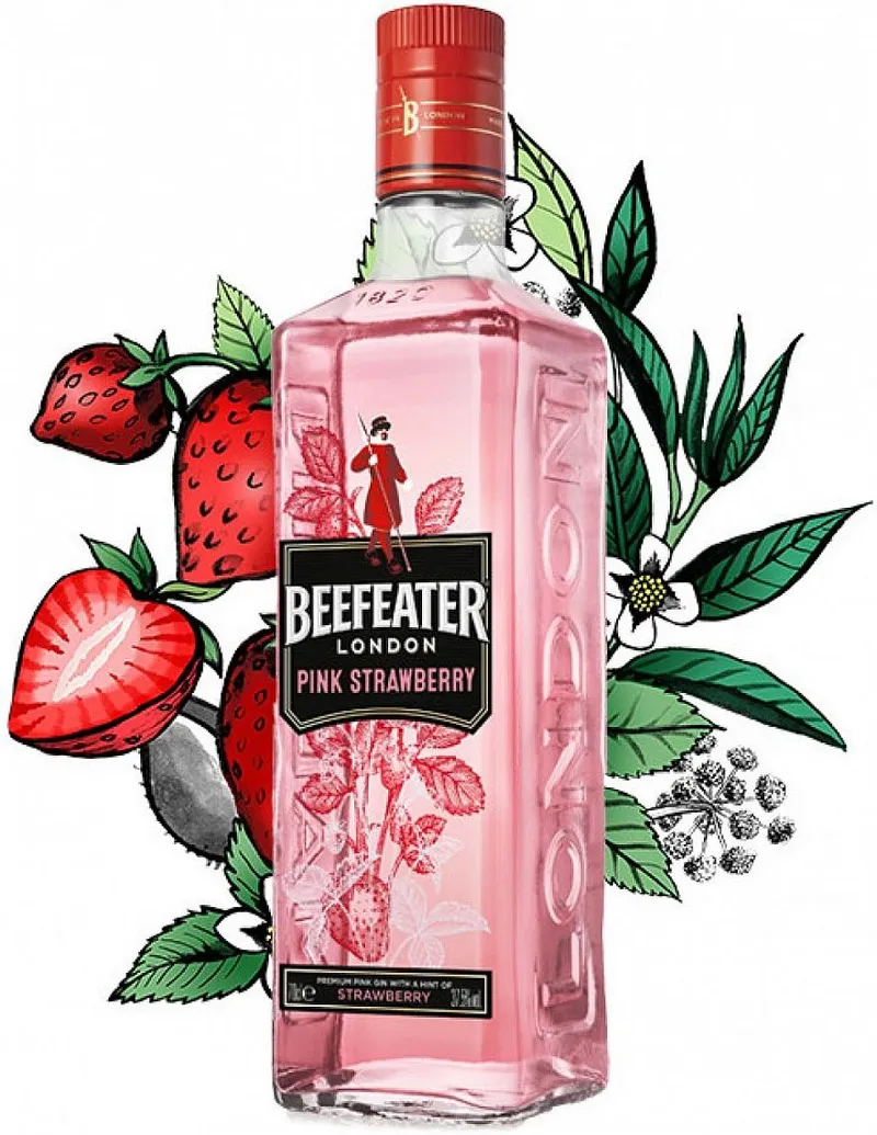 LITR Gin Beefeater Pink 37.5%1.00l
