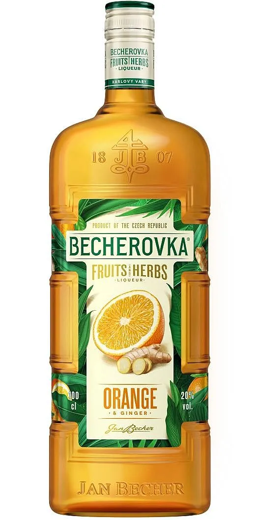 LITR Likér Becherovka ORANGE & Ginger holá lahev  20%1.00l