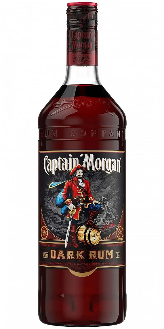 LITR Rum Captain Morgan Dark 40%1.00l