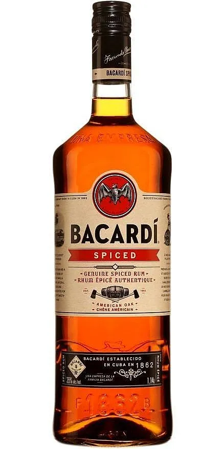 LITR Rum Spiced Bacardi  35%1.00l