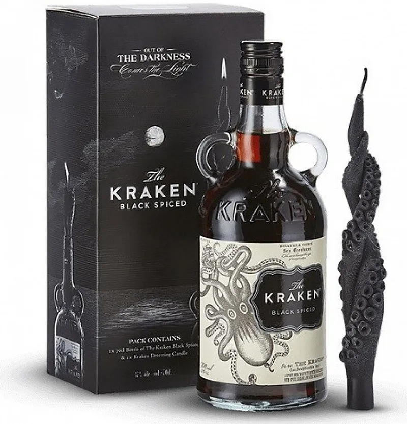 LITR Rum Spiced Kraken Black + svíčka gB 1.00l