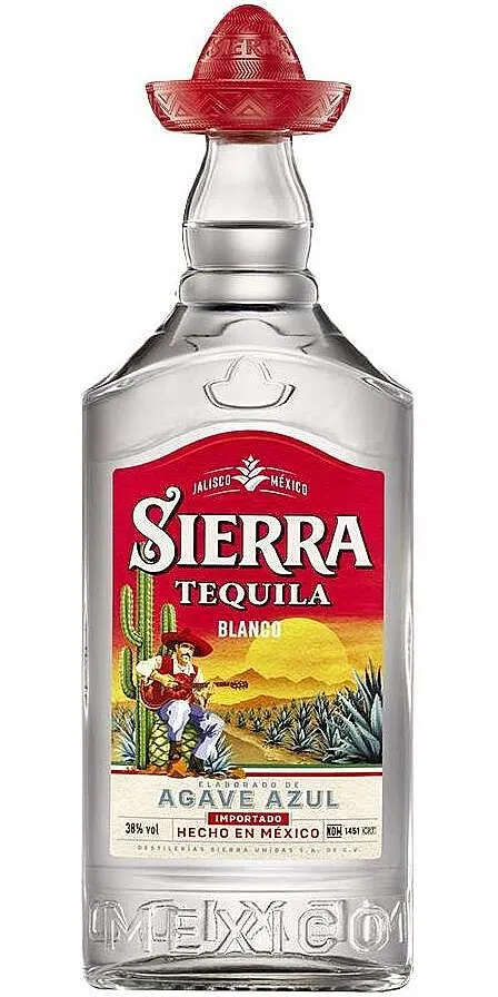LITR Tequila Sierra Silver Blanco 38%1.00l