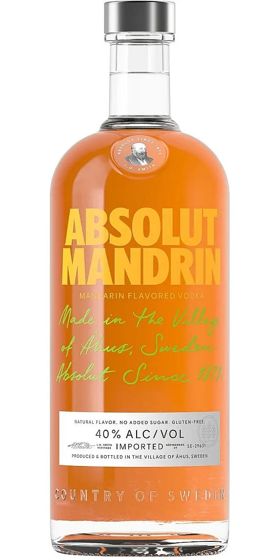 LITR Vodka Absolut Mandrin  40%1.00l