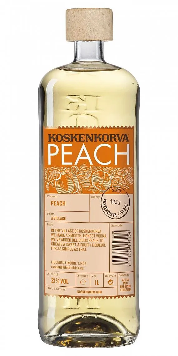 LITR Vodka Koskenkorva Peach  20%1.00l