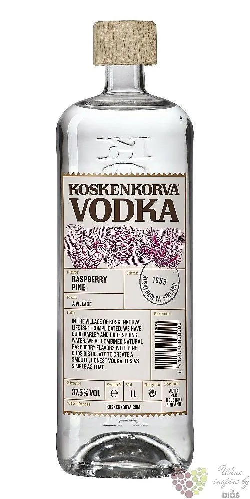 LITR Vodka Koskenkorva Raspberry 37.5%1.00l