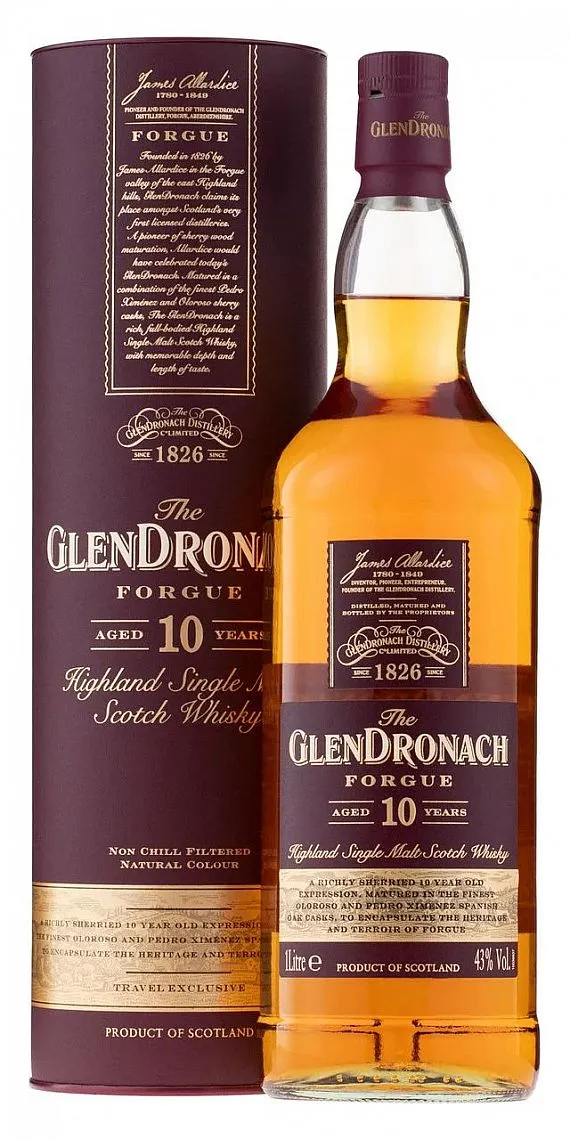 LITR Whisky Glendronach 10y Forgue gT 43%1.00l