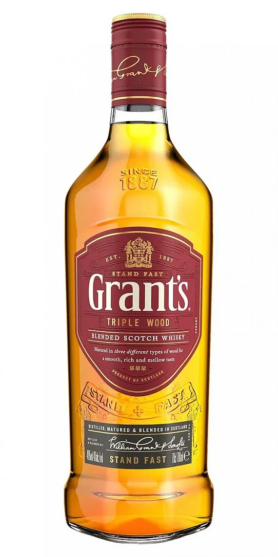 LITR Whisky Grants Triple wood holá lahev  40%1.00l