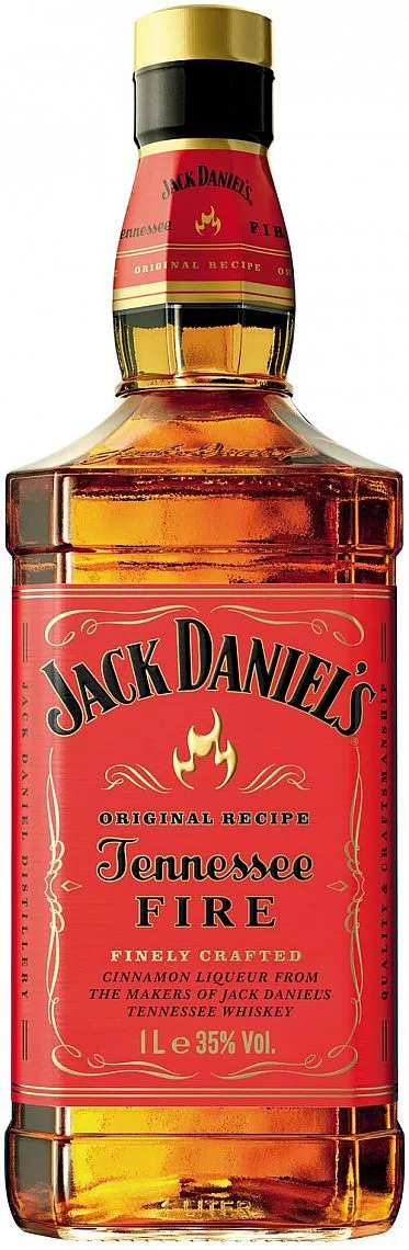 LITR Whisky Jack Daniels Fire holá lahev  35%1.00l