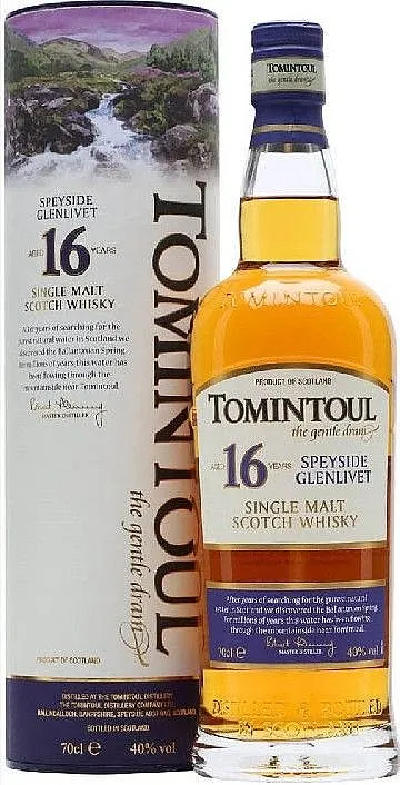 LITR Whisky Tomintoul 16y v tubě 40%1.00l