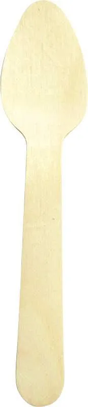 Lžička kávová dřevěná 11cm 100ks