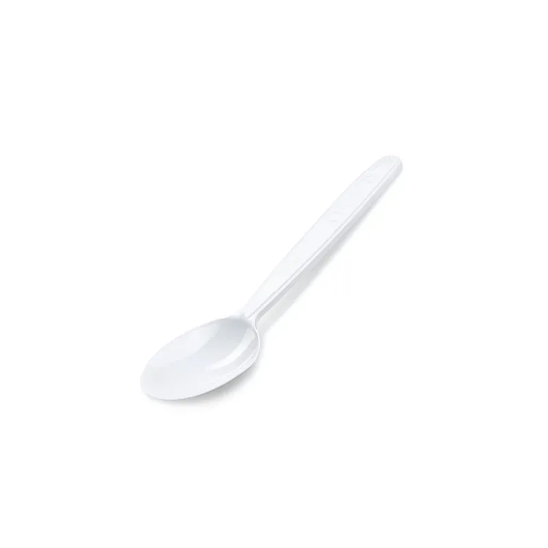Lžička plastová 13 cm - bílá / 50 ks